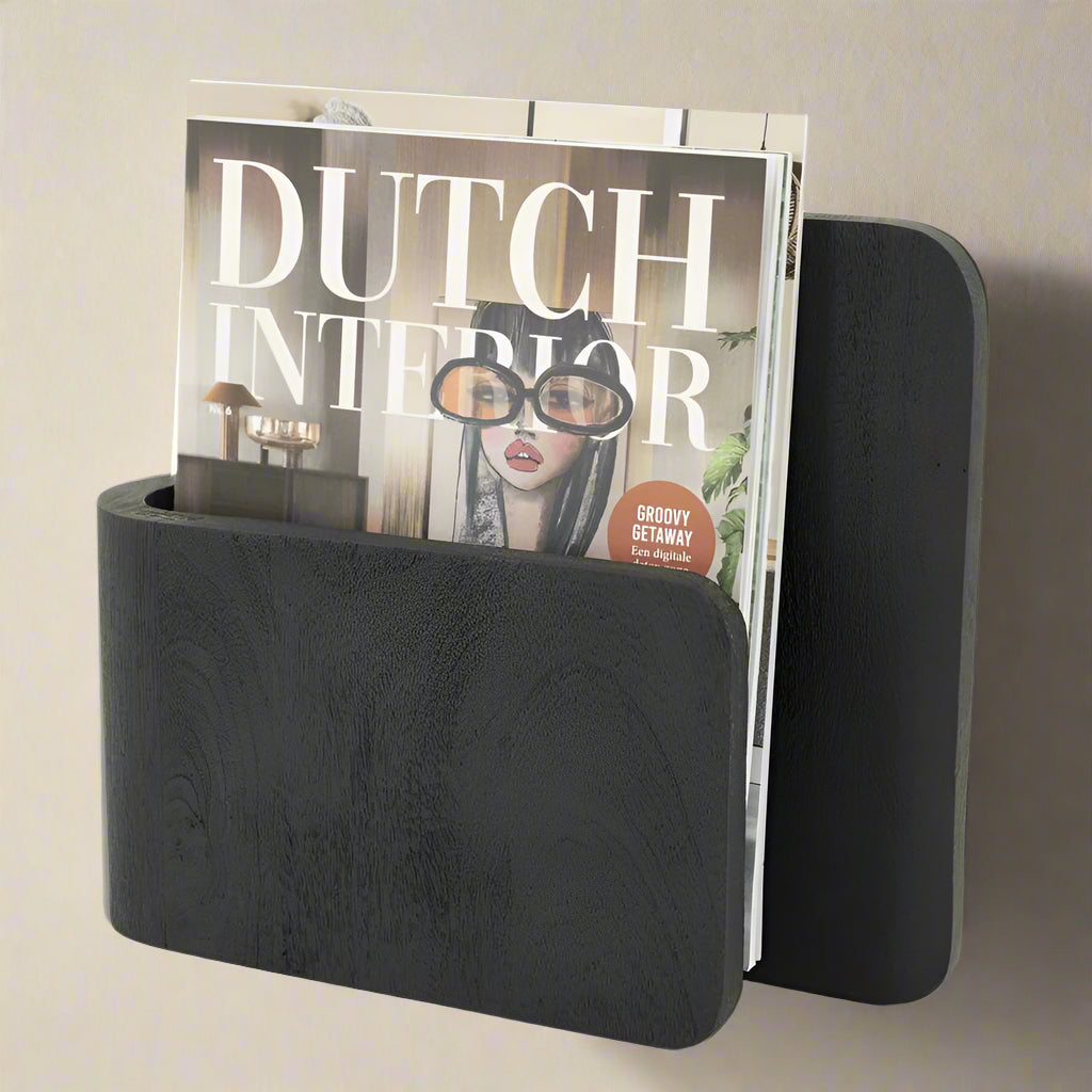 Wand decoratie Isis | Zwart Mangohout