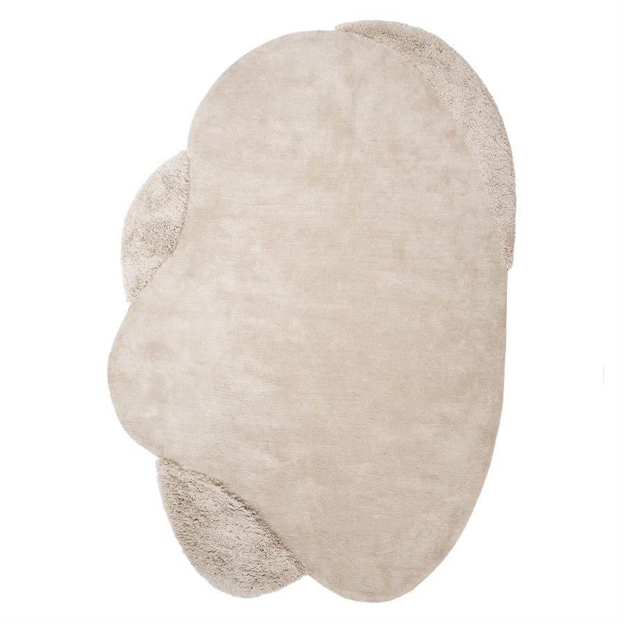 Vloerkleed Praia | Beige Polyester