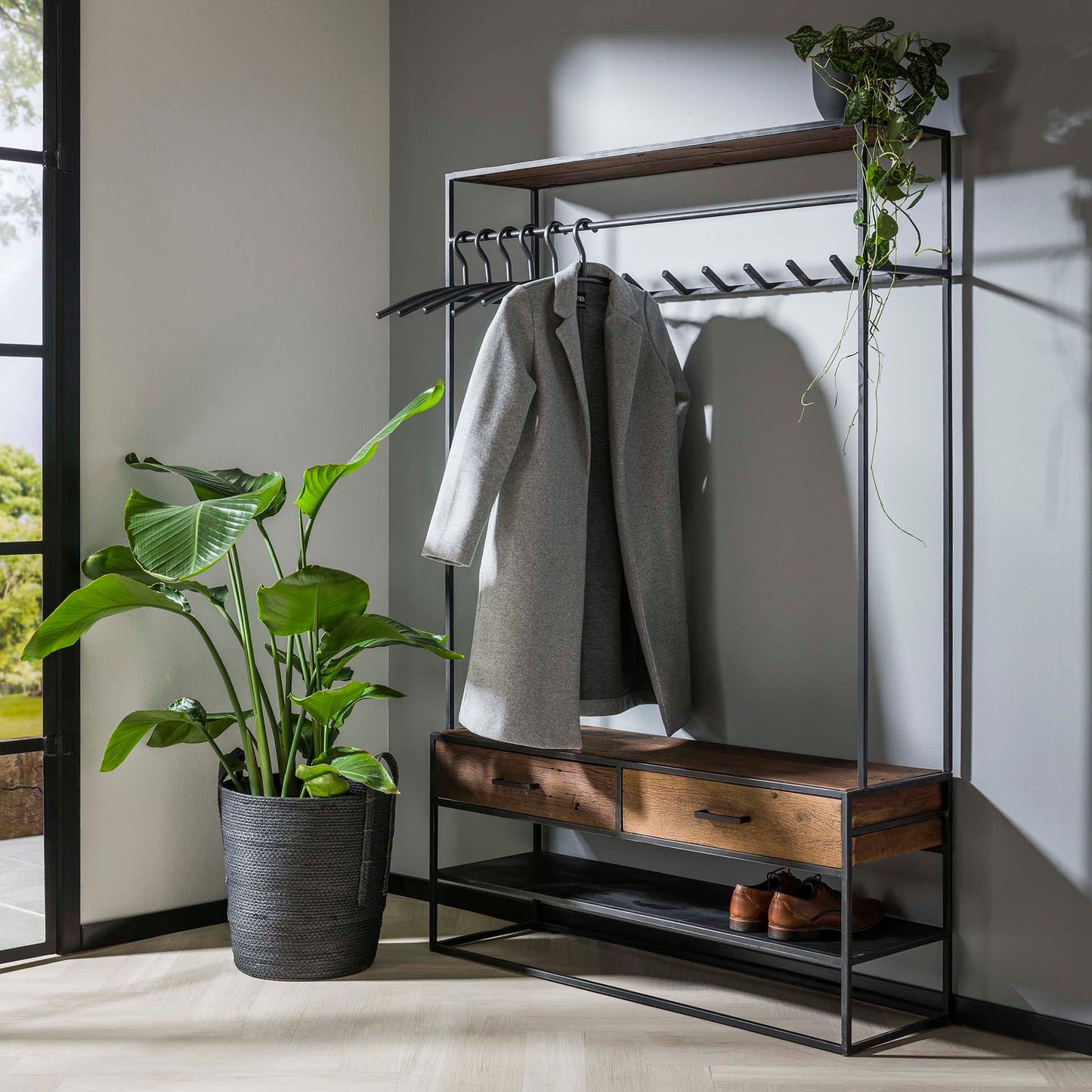 Kapstok Blend | Zwart Hardhout