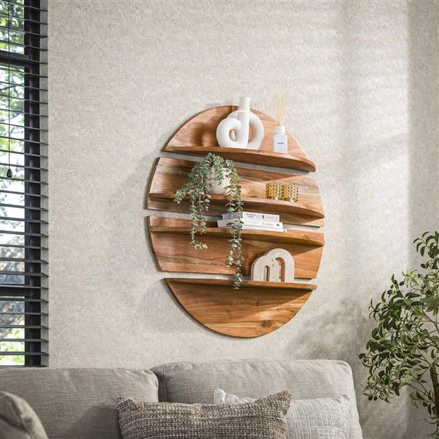 Wandmeubel Sam |  Mangohout Naturel