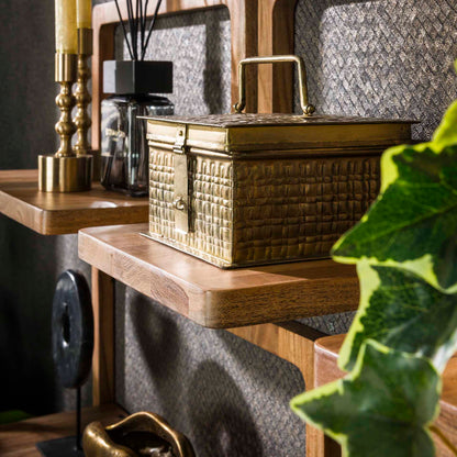 Wandschap Curvy | Set Van 5 | Naturel Acaciahout