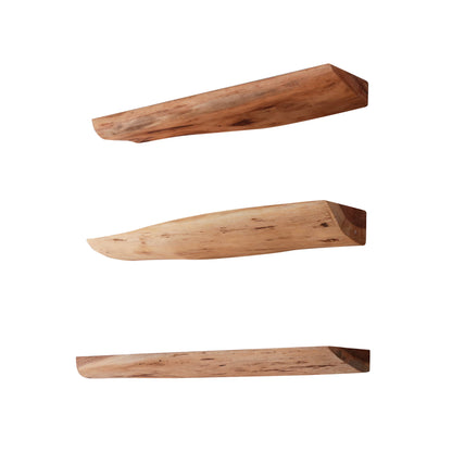 3x Wandplank Edge | Massief Acacia Naturel