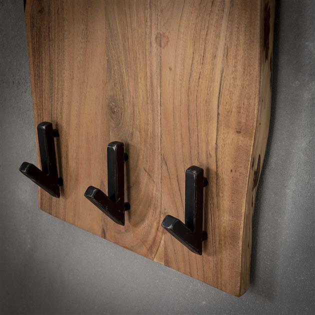 Kapstok Edge Hoog | Naturel Massief Acacia