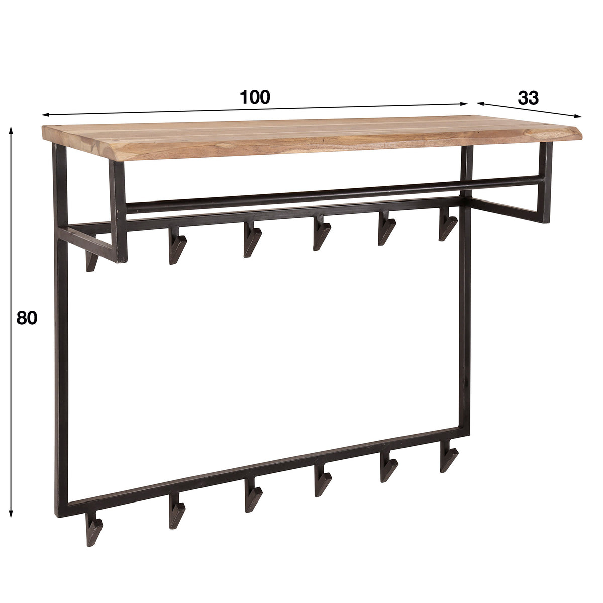 Kapstok Edge | 12 haken