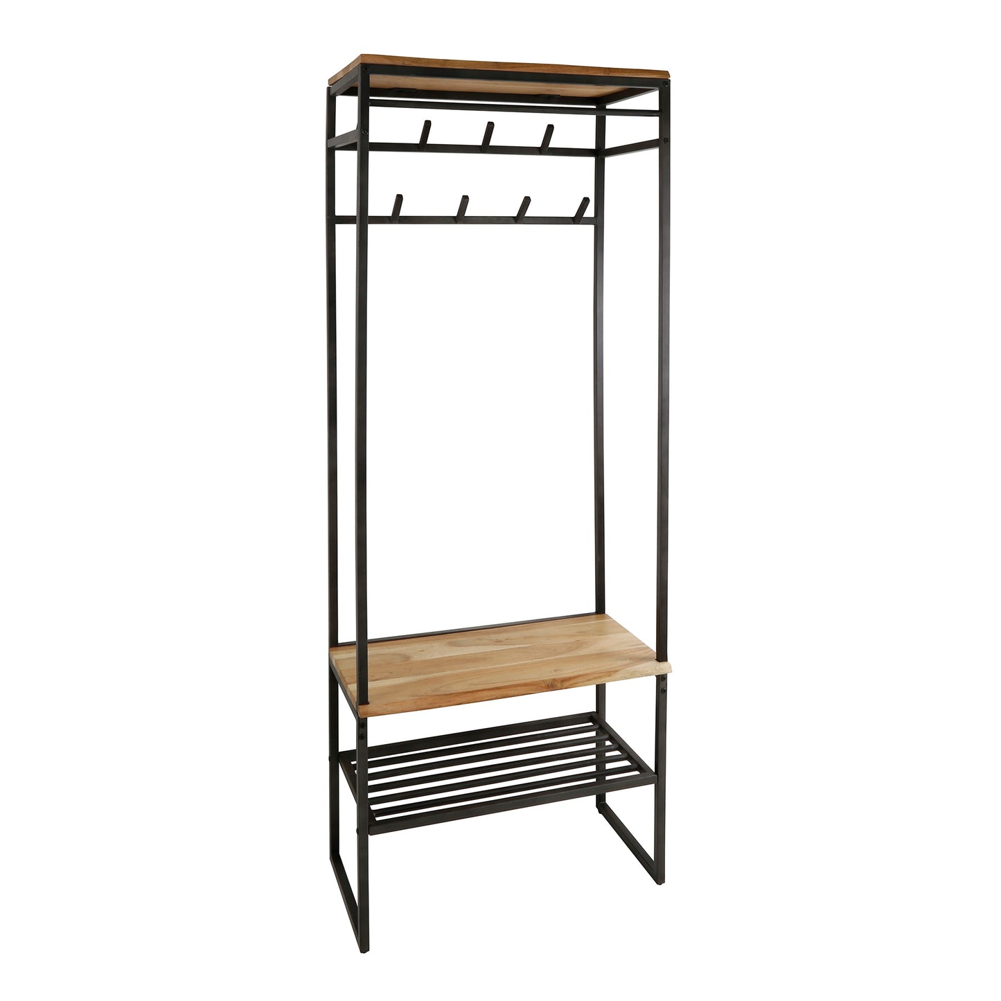 Kapstok Els | 8 haken | Naturel Acaciahout