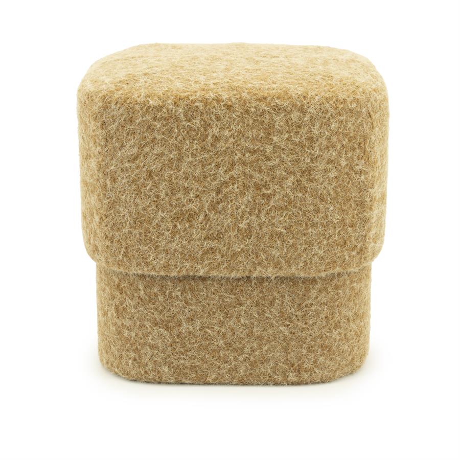 Poef Kelso | Geel Polyester