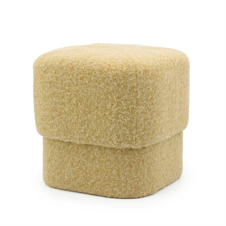 Poef Kelso | Geel Polyester