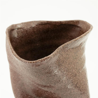 Vaas & Pot Songa rood aardewerk, detail van het materiaal