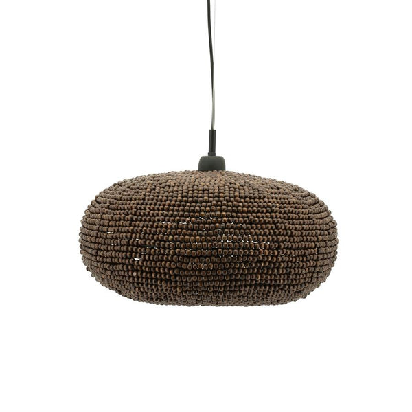 Hanglamp Shanga bruin ijzer 23 cm, vooraanzicht op witte achtergrond