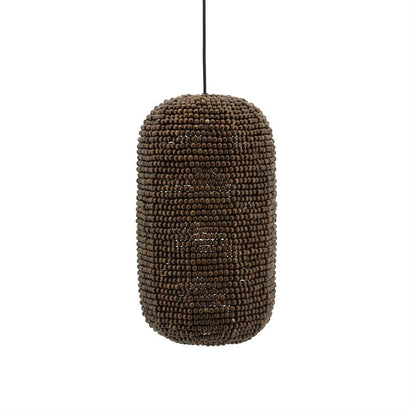 Hanglamp Shanga bruin ijzer 42 cm, vooraanzicht op witte achtergrond
