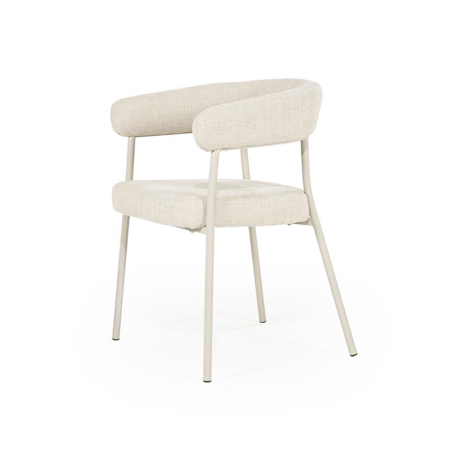 Eetkamerstoel Yovi | Beige Stof