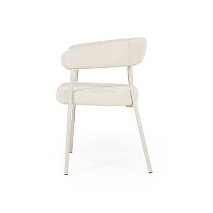 Eetkamerstoel Yovi | Beige Stof