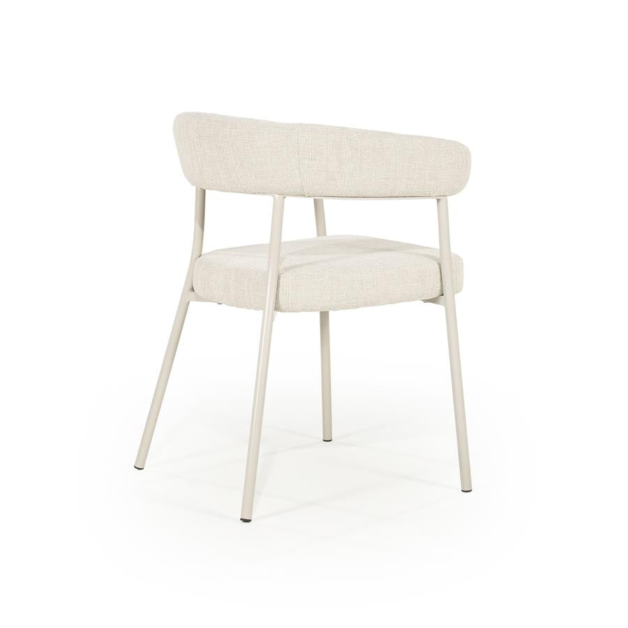 Eetkamerstoel Yovi | Beige Stof