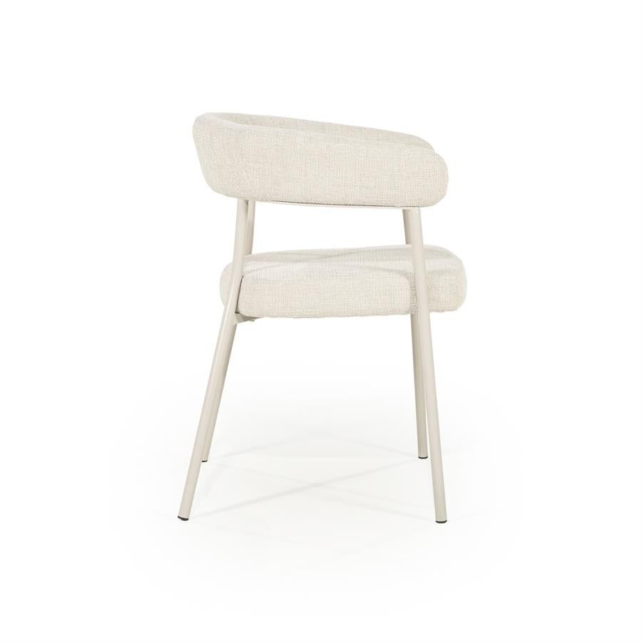 Eetkamerstoel Yovi | Beige Stof