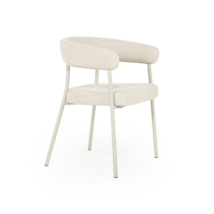 Eetkamerstoel Yovi | Beige Stof