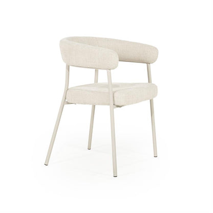 Eetkamerstoel Yovi | Beige Stof