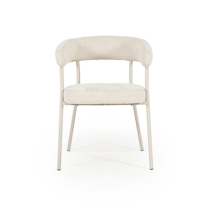 Eetkamerstoel Yovi | Beige Stof