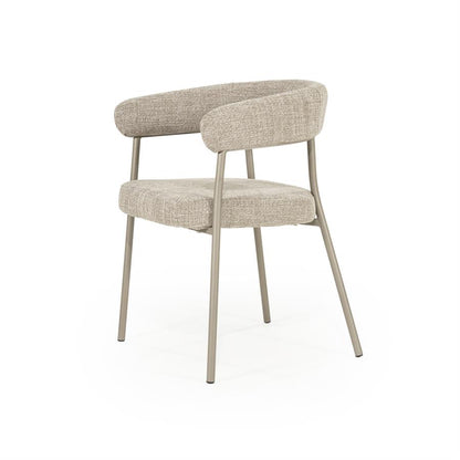 Eetkamerstoel Yovi | Taupe Stof