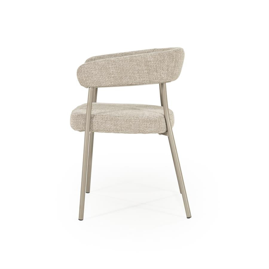 Eetkamerstoel Yovi | Taupe Stof