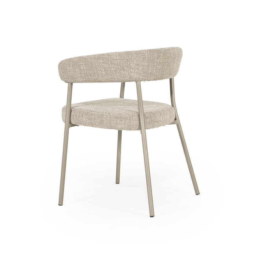 Eetkamerstoel Yovi | Taupe Stof