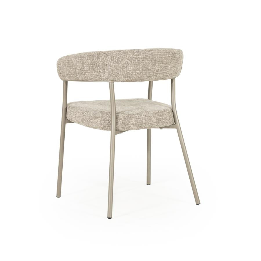 Eetkamerstoel Yovi | Taupe Stof