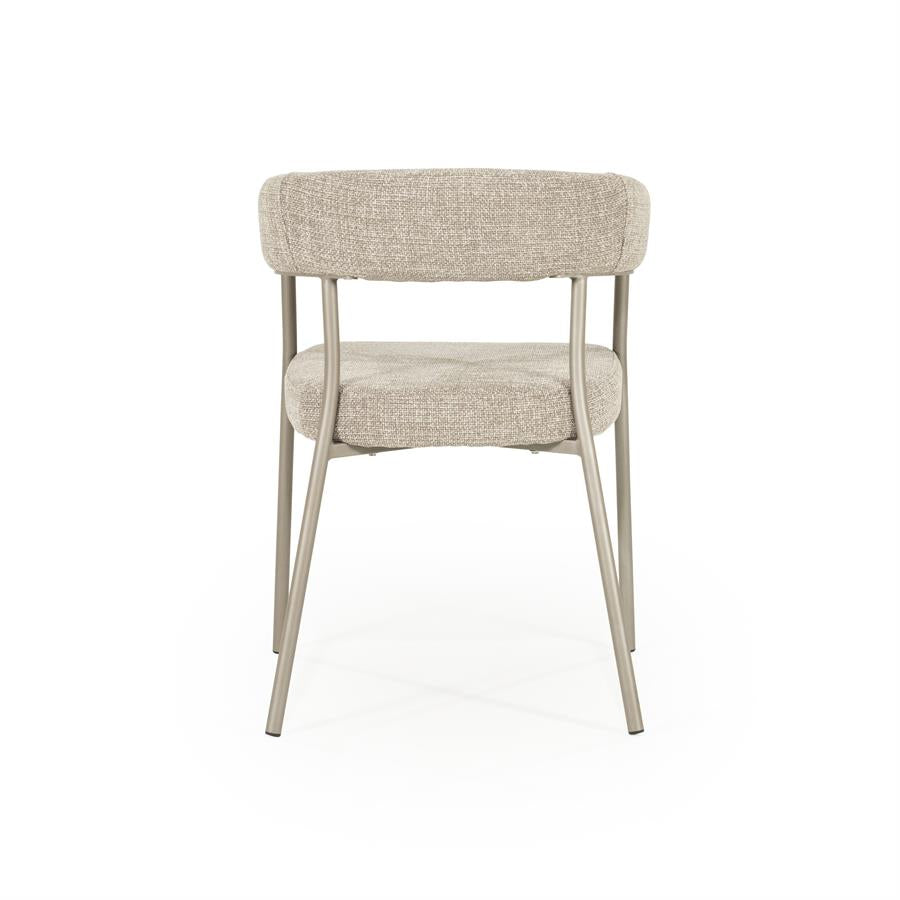 Eetkamerstoel Yovi | Taupe Stof