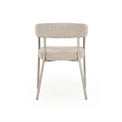 Eetkamerstoel Yovi | Taupe Stof