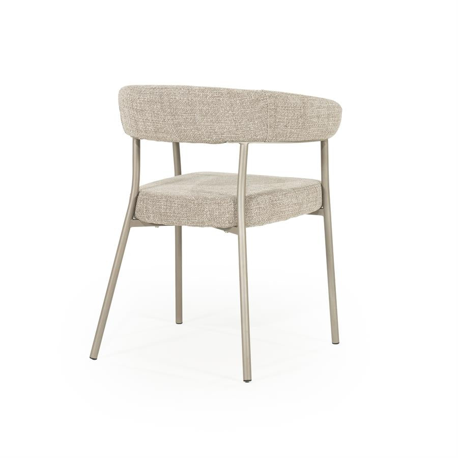 Eetkamerstoel Yovi | Taupe Stof