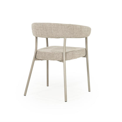 Eetkamerstoel Yovi | Taupe Stof