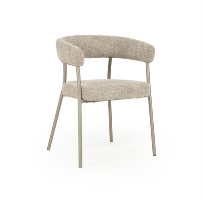 Eetkamerstoel Yovi | Taupe Stof