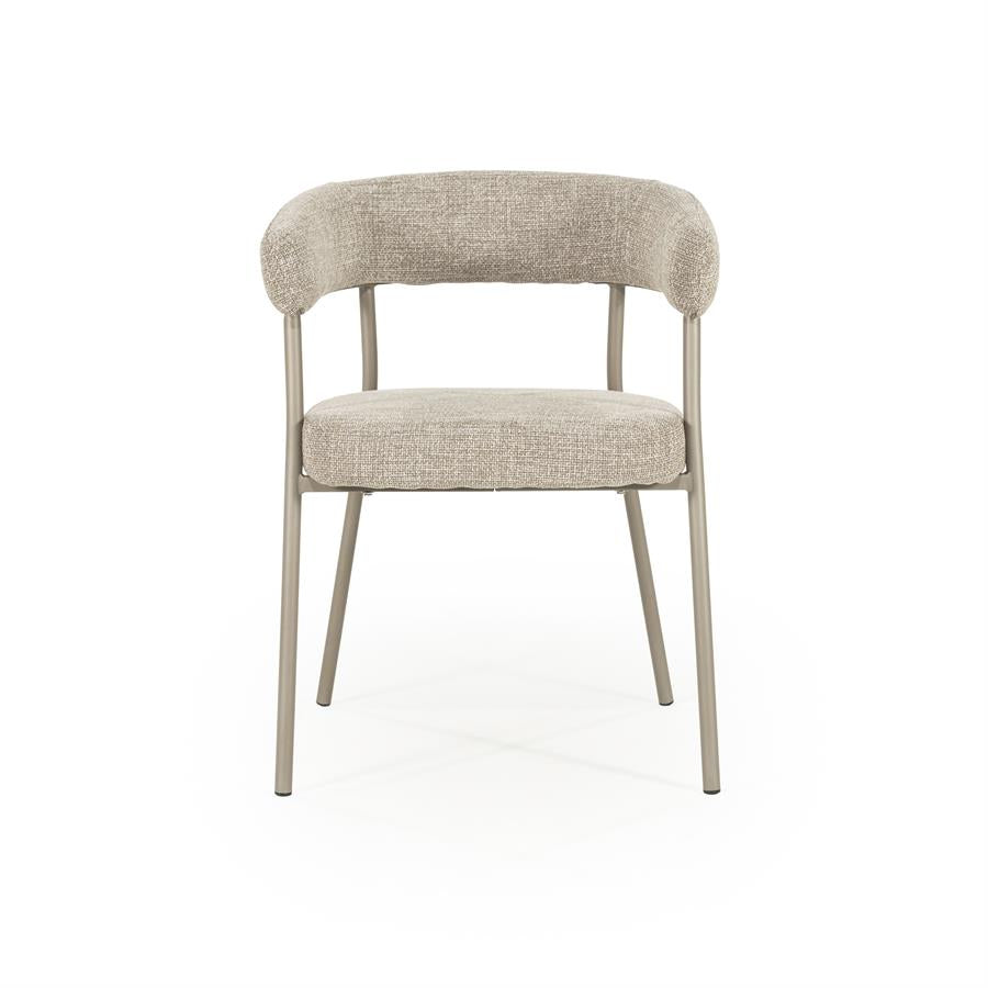 Eetkamerstoel Yovi | Taupe Stof