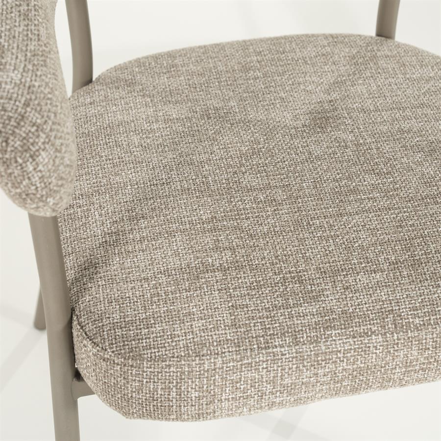 Eetkamerstoel Yovi | Taupe Stof