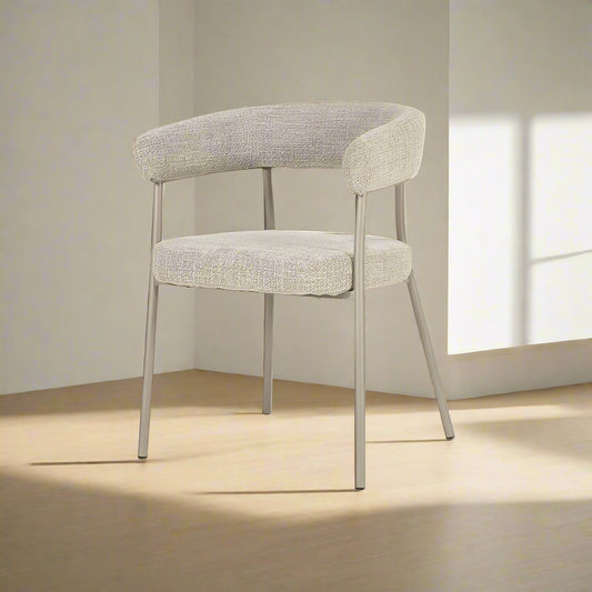 Eetkamerstoel Yovi | Taupe Stof