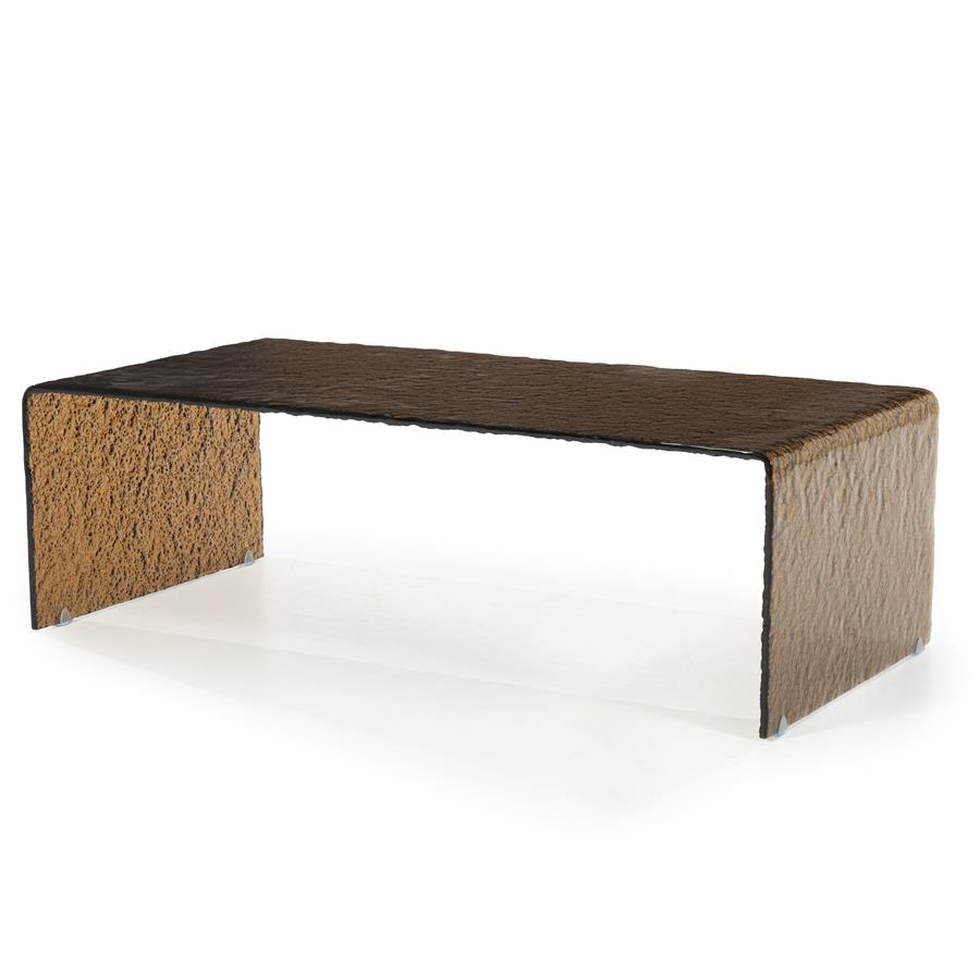 Salontafel Ripple | Bruin Glas