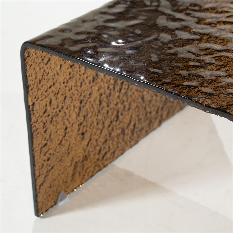 Salontafel Ripple | Bruin Glas