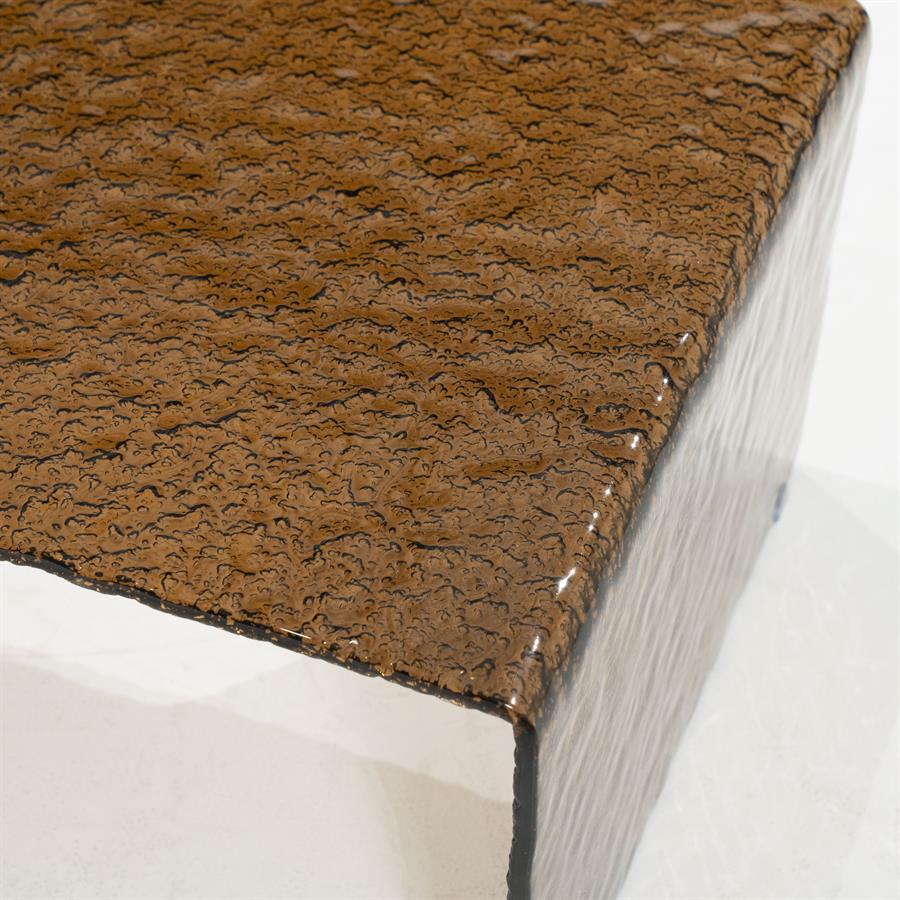 Salontafel Ripple | Bruin Glas