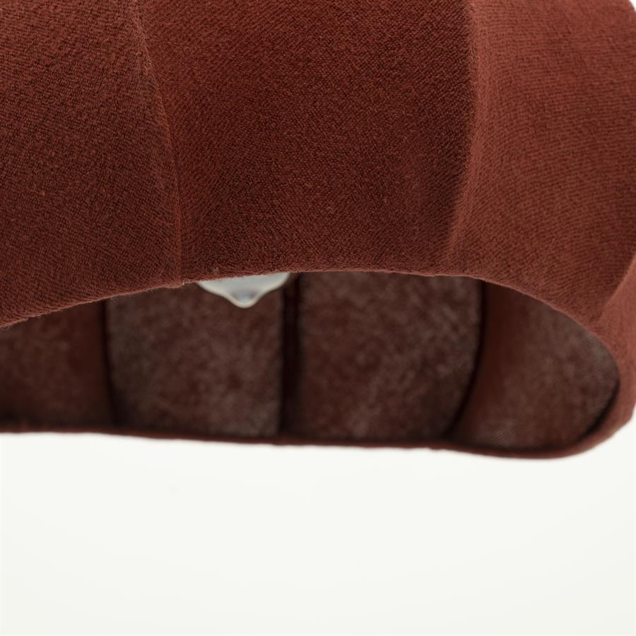 Hanglamp Vinta rood katoen, detail van het materiaal