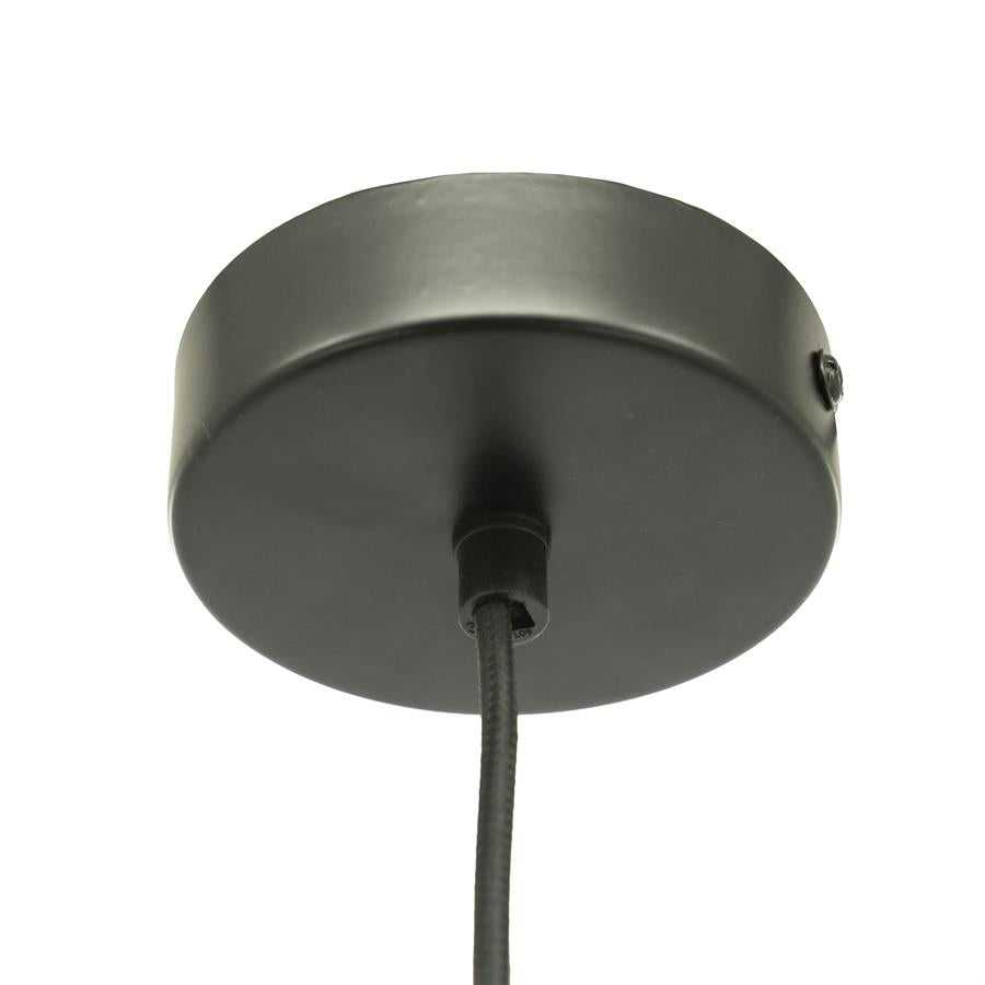 Hanglamp Vinta rood katoen, detail van het materiaal