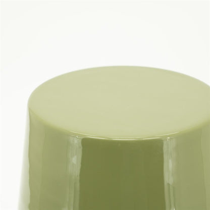 Tafellamp Alvo groen ijzer, detail van het materiaal