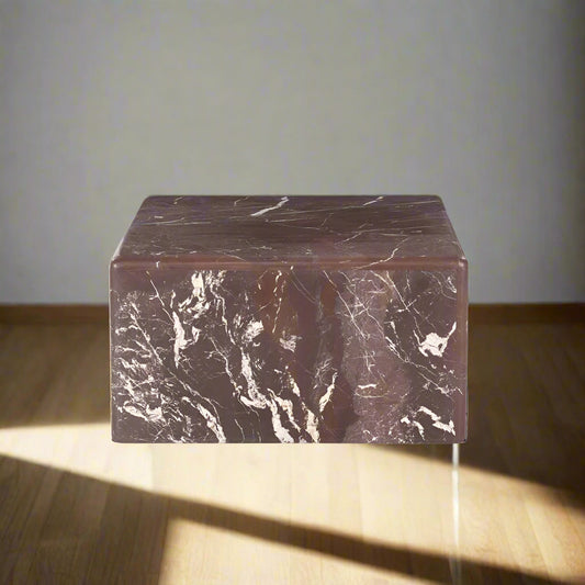 Salontafel Dice | Rood Marmer