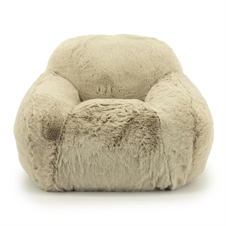 Fauteuil Little Hug | Taupe Polyester