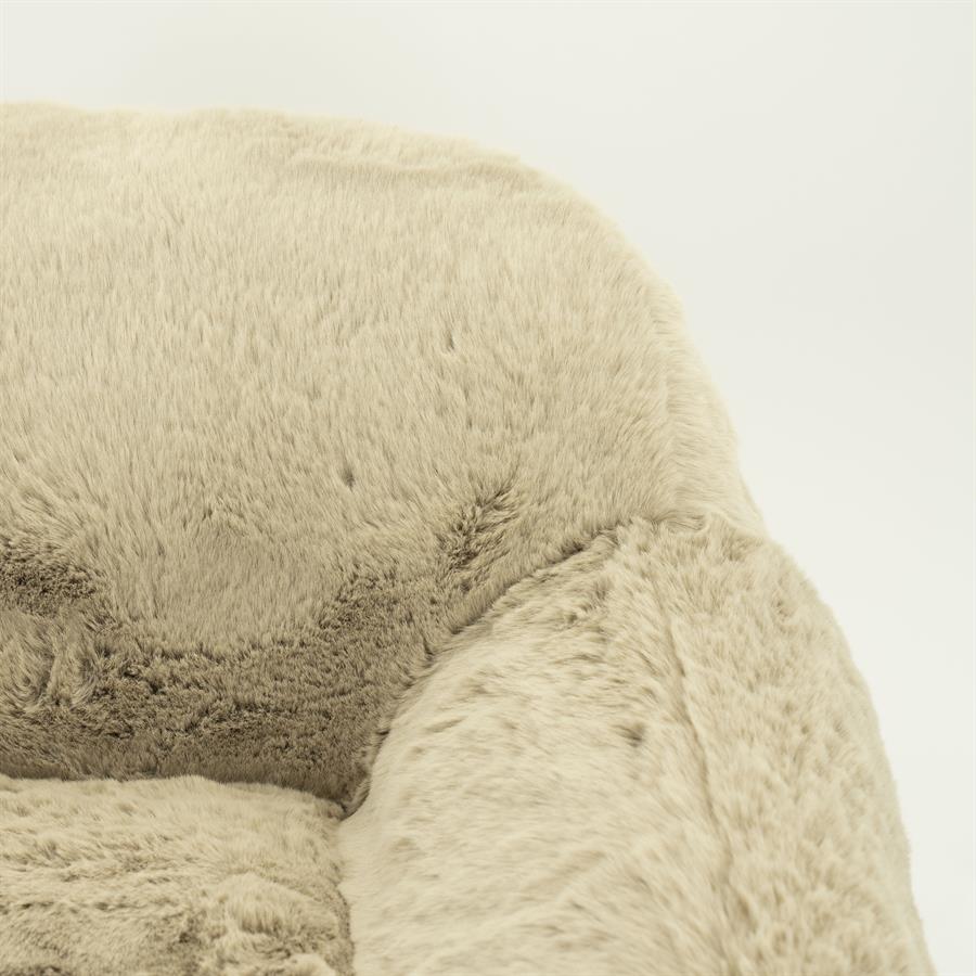 Fauteuil Little Hug | Taupe Polyester