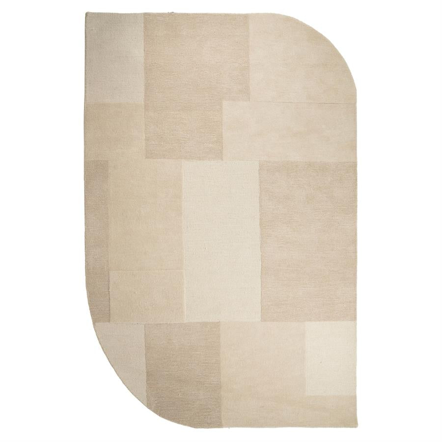 Vloerkleed Contour | Beige Wol