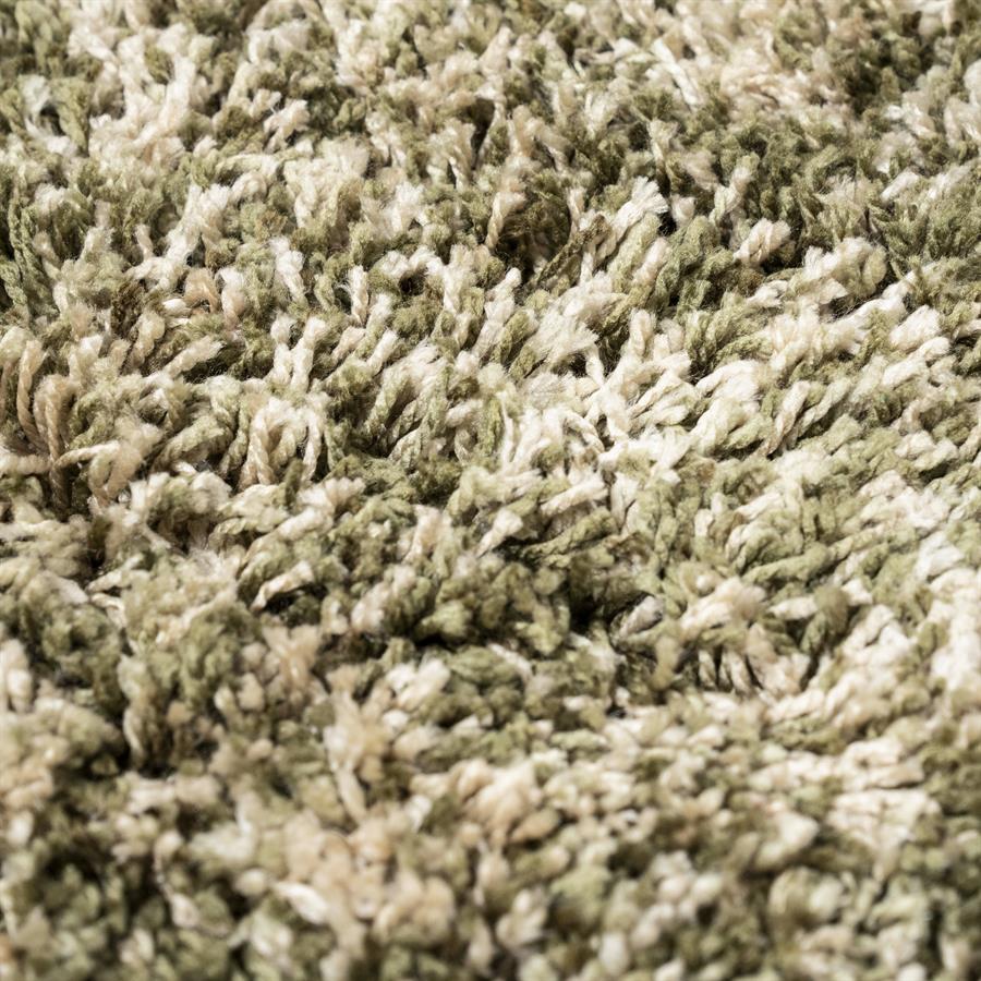 Vloerkleed Mixi | Groen Polyester — Detail