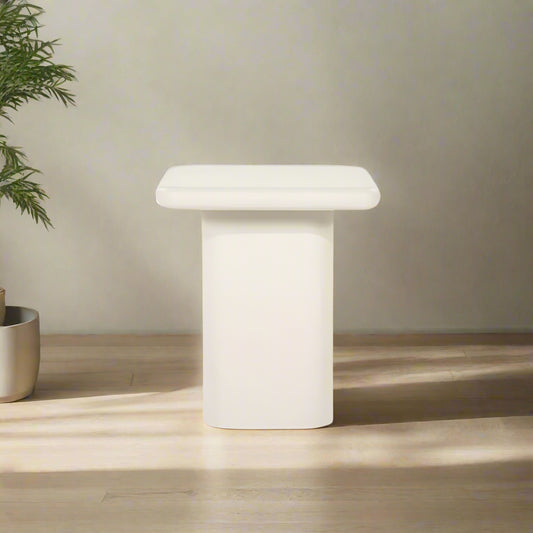 Bijzettafel Zsara | Beige Cement & MDF