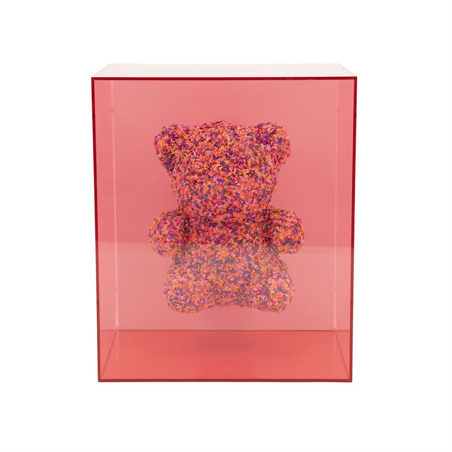 Wand decoratie Teddy | Roze Acryl, Rubber & Foam