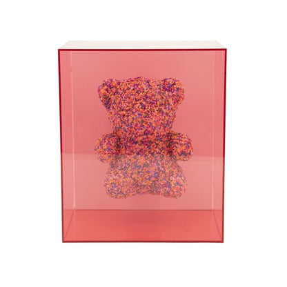 Wand decoratie Teddy | Roze Acryl, Rubber & Foam