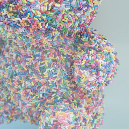 Wand decoratie Teddy | Blauw Acryl, Rubber & Foam