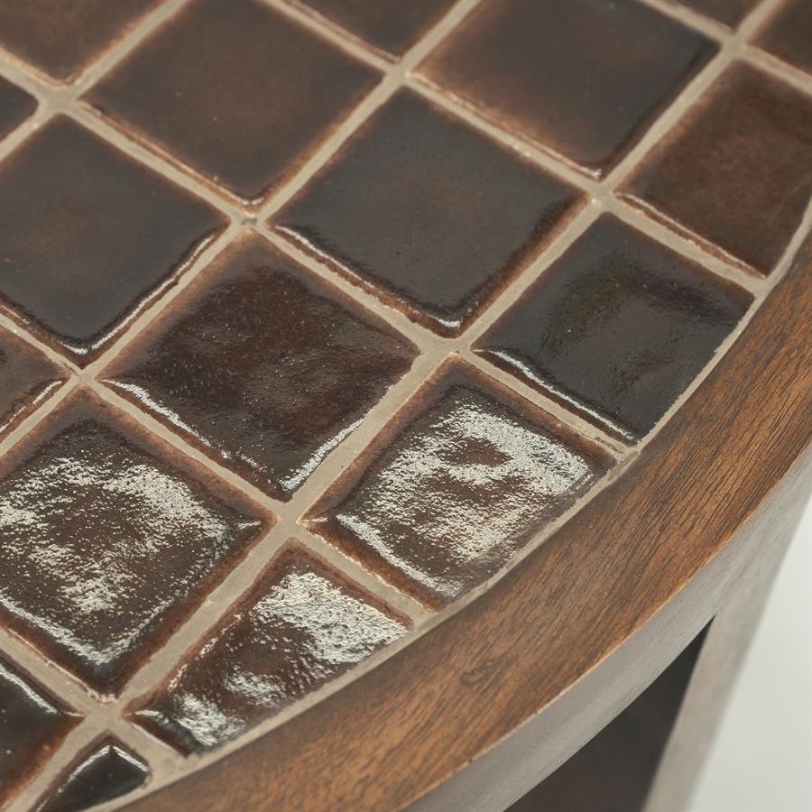 Salontafel Eliana | Bruin Mangohout & Keramiek