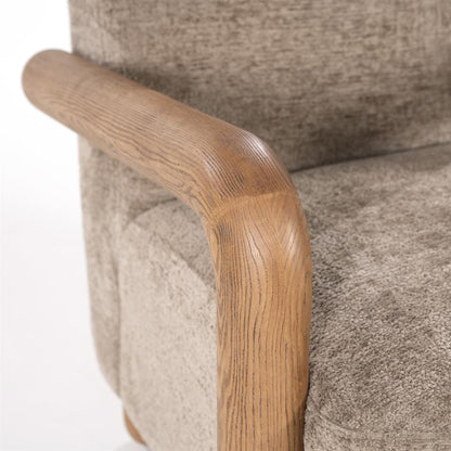 Fauteuil Retrova taupe stof